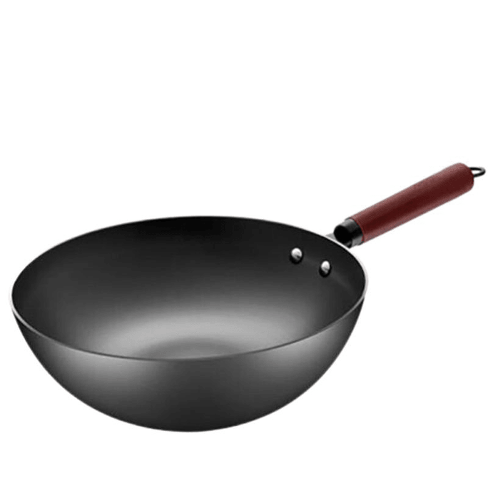 ASD 30cm Refined Iron Wok, No Coating, Without Lid