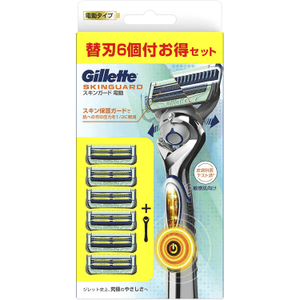 【日本直送】ジレット シェーバー替刃（6枚刃） - 顔の輪郭にフィットし、より清潔で滑らかな剃り心地 - ウェット＆ドライ両対応 - 交換簡単