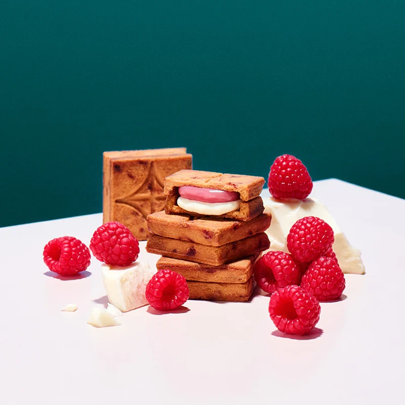 【日本直邮】 日本 press butter sand 超人气网红饼干 两种口味黄油夹心饼干组合装 原味x树莓白巧克力 2盒装