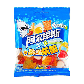 阿尔卑斯 乐嚼Q 缤纷乐园 果汁软糖 60g【清新果香 软糯Q弹】