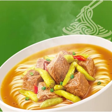 康师傅 方便面 小米椒泡椒牛肉面 5连包 520g【地区限定】【亚米独家】