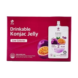 韩国JELLY.B 蒟蒻果冻 吸吸果冻 低卡0脂代糖饱腹感 150ml*10包 #百香果味 2Kcal