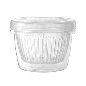 【中国直邮】FaSoLa 葱姜蒜水果保鲜盒 500ml 1个 冰箱佐料收纳盒 便携沥水 