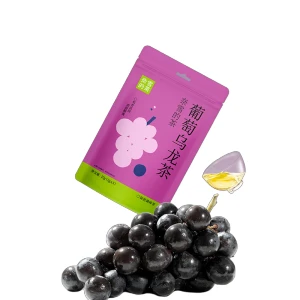 【中国直送】那雪茶スタンドアップパウチティーバッグ、グレープウーロン茶 10g [5回分/袋] 濃厚なフルーティーな風味