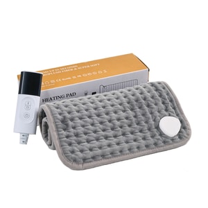 Multi-Functional Electric Heating Pad - Portable Small Heated Mat for High-Temperature Hot Compress & Physiotherapy Gray 40*76cm US Standard 1 Piece