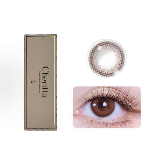 【香港直送】日本T-GARDEN チェリーガール チェリッタコンタクトレンズ 1日使い捨て 10枚入り【スプレッディングローズ】メロウローズ ノーロックローズ レッドブラウン 0