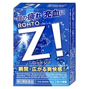 【日本直邮】 日本 ROHTO乐敦 乐敦 劲Z 清凉裸眼滴眼液 12ml