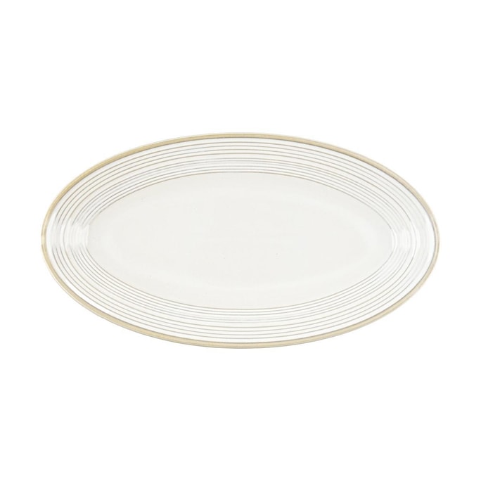 Ceramic Plate, High-end Elliptical Plate, Fish Plate, 12 inches