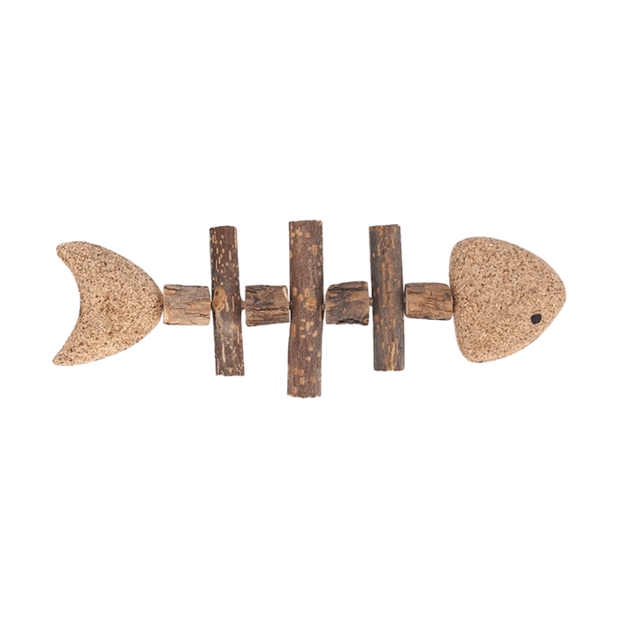 Silver Vine Cat Toy Fish Bone