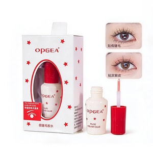 Populele 【3 秒速干隐形假睫毛胶水 7g 装】OPGEA 两用睫毛胶水 防水防汗持久 24 小时 低敏温和不辣眼 透明无痕可粘双眼皮 易卸不结块美目胶水
