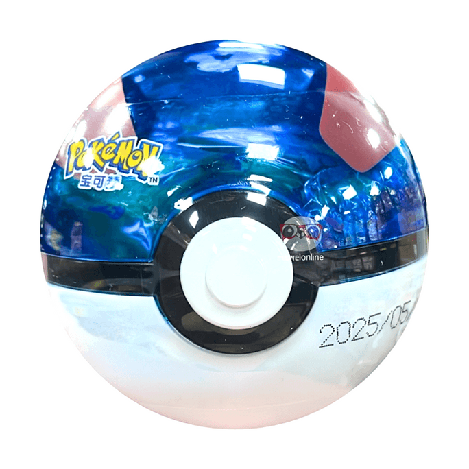 Colorful Fruit Juice Gummies Pokemon Great Ball Blue 0.7oz【Classic Design】【Chewy and Juicy】