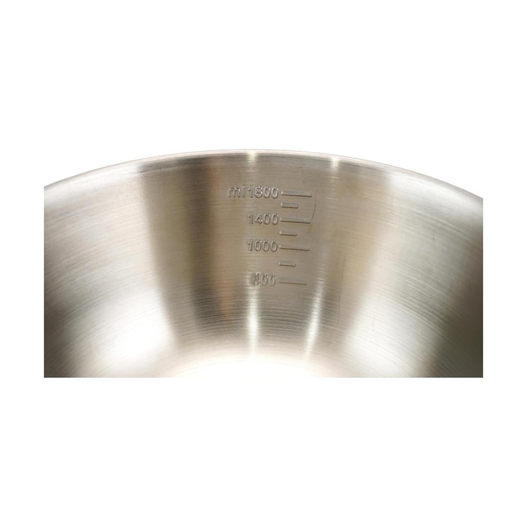 川岛屋 不锈钢沙拉碗 和面揉面打蛋碗 家用凉拌菜料理盆 水果色拉大碗 柠檬黄 22cm 6