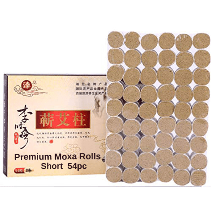Best Artemisia argyi Ai Wormwood Mugwort For Moxibustion Moxa Rolls 54Pc