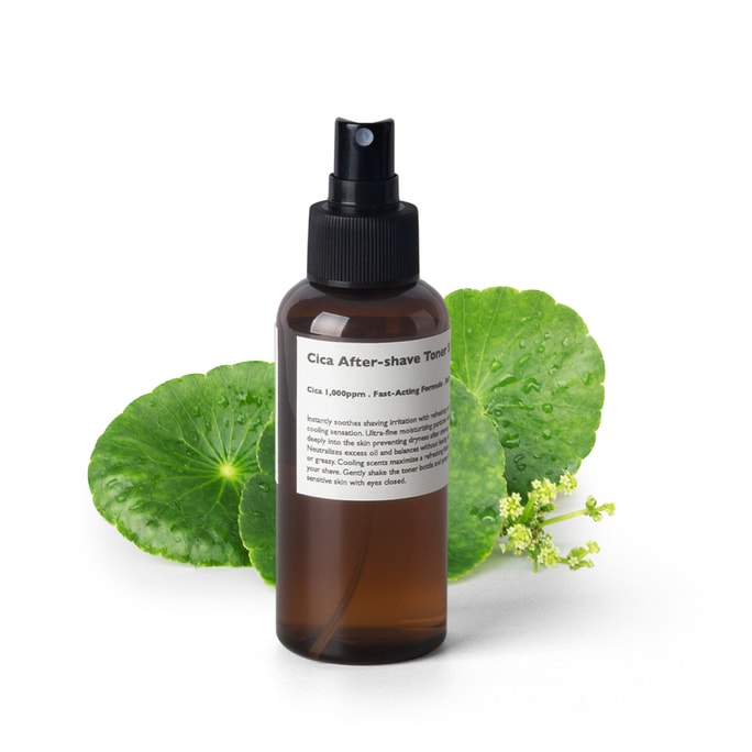  Cica After Shaving Toner Spray - Soothes Skin Troubles Skin-Protector Hydrating Formula Smooth Post-Shave 4.05 fl oz