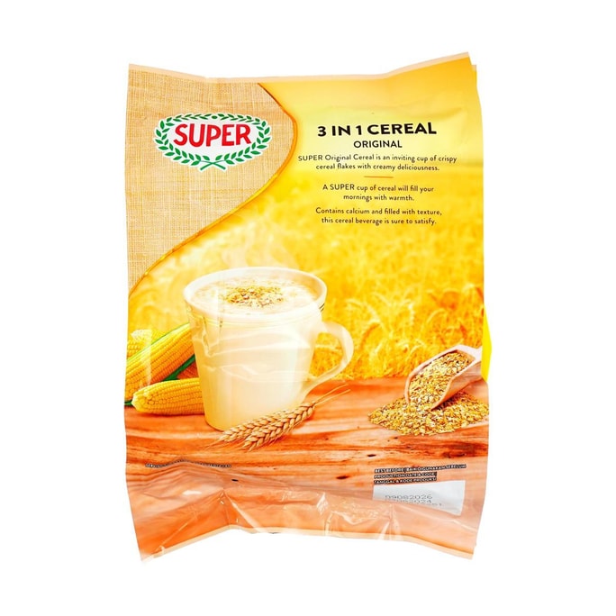 新加坡SUPER超級 三合一營養麥片 原味 20包入 500g