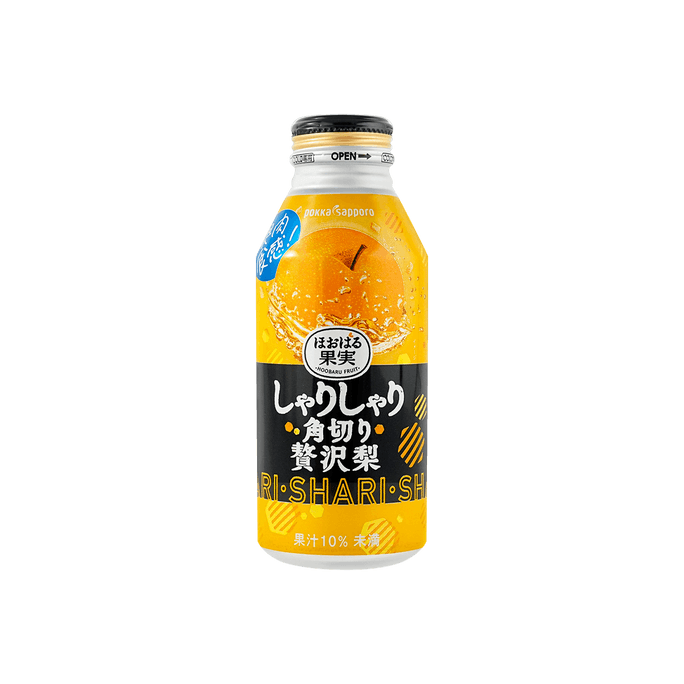 日本POKKA SAPPORO 果肉新食感! 果汁20%添加 梨子果肉饮料 400g