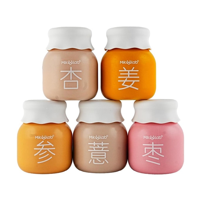 中国風ミルクティー 5缶ミックスフレーバー 3.53オンス【ナツメ+生姜+高麗人参+アプリコット+大麦】