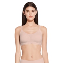 ubras 无尺码小凉风U领云感托文胸-背心款-桃粉沙色-均码