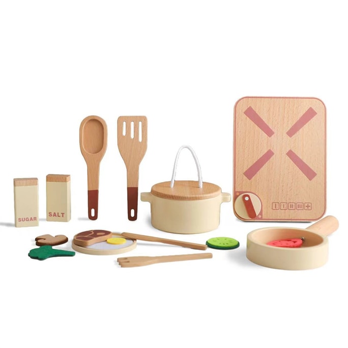 Children Play Home Wooden Toys Educational Parent-Child Baby Simulation Kitchen Set - Kitchen 1 Set