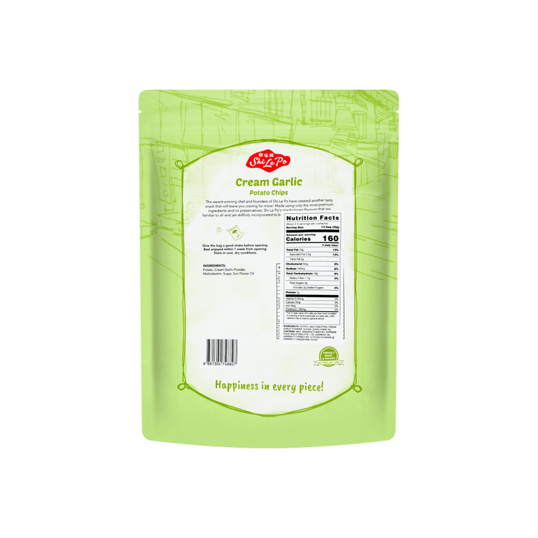 Cream Garlic Potato Chips 3