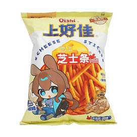 上好佳OISHI 恋上芝士条 80g【非油炸七种进口奶酪】
