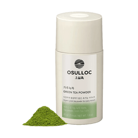 韓國OSULLOC 100%濟州島有機綠茶粉 40g【韓國第一茶葉品牌】【清香醇厚 柔和順滑】【冷&熱拿鐵沖飲/烘焙甜點用】【USDA認證】