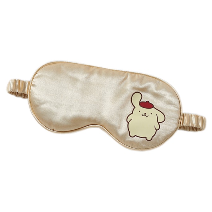 Double-Sided Faux Silk Sleep Mask With Light Blocking Cute Cartoon -Pompompurin 1Pc