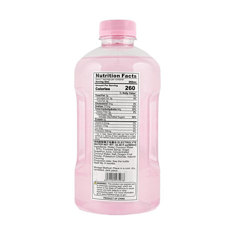 Dundun Coconut Electrolyte Water, 32.5 oz【Low Sugar】 6