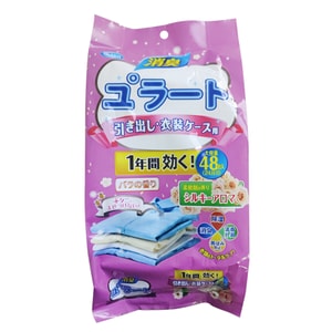  水月秦淮 天然植物萃取樟脑丸玫瑰花香48包 家用衣柜防霉防虫去湿防潮除虫香薰衣服防蛀蟑螂球除味 衣物自带花香