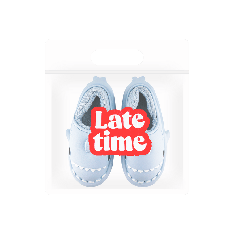 Shark 슬라이드 슬리퍼 남여 공용 방수 겨울 따뜻한 플러시 편안한 샌들 미끄럼 방지 블루 36/37 3