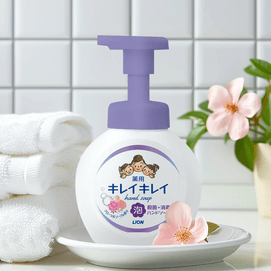 【Value Pack】Japan Antibacterial Household Sanitizer Foam Hand Soap Safe for Children #Floral Flavor, 8.5 fl oz*3