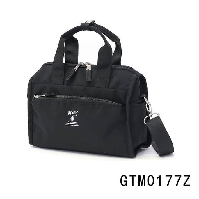 [일본 직배송] 아넬로 그란데 미니 보스턴 백, 아웃도어용 소형 가방, 가볍고 휴대가 간편함, 블랙, 1개