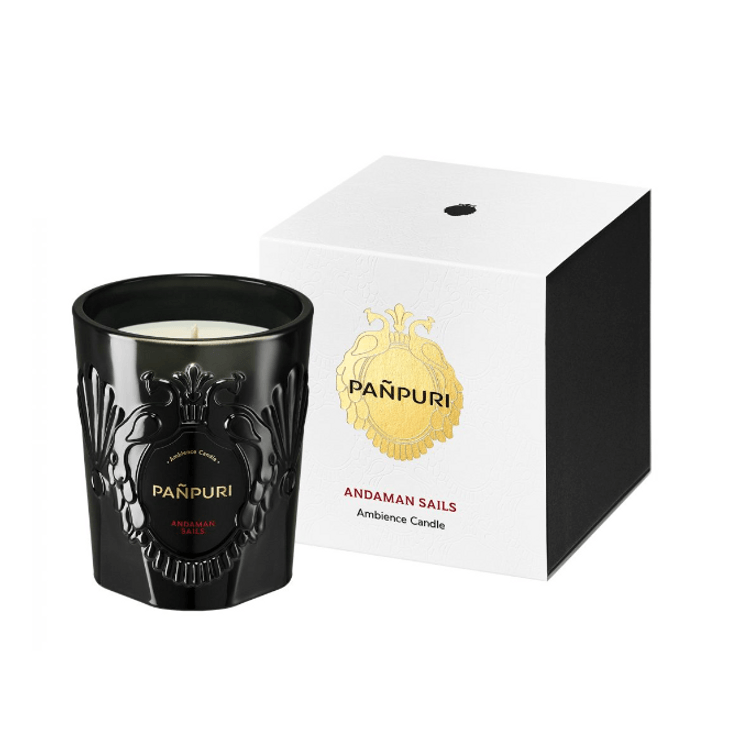 タイ限定品 PANPURI アロマキャンドル ANDAMAN SAILS Panpuri Andaman Sails Ambience Candle Luxury Home Fragrance, 8.8