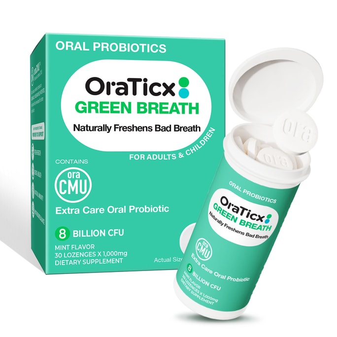 韓国 Oratis グリーンブレス オーラルプロバイオティクス 30 錠 ミント風味