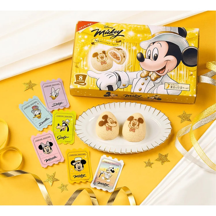 【Mickey】食品おまとめ Tokyo Banana Mickey Mouse Ginza Caramel Flavor 8PC - Yami.com
