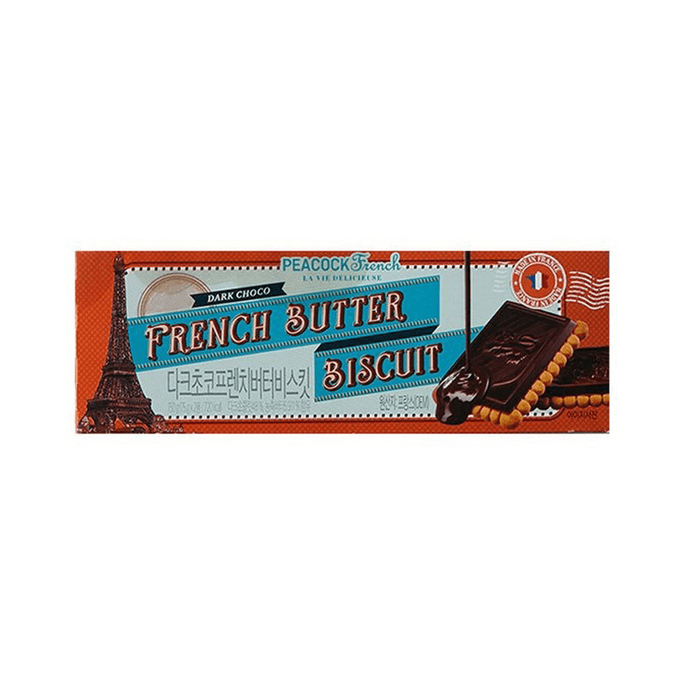 Peacock Dark Choco French Butter Biscuit 150g