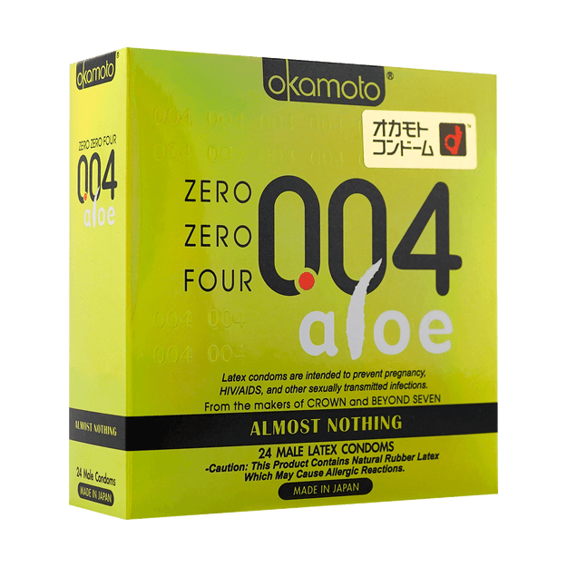 商品详情 - 日本okamoto冈本 004系列 芦荟安全避孕套 24枚入 - image