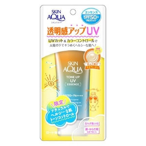 ロート製薬 サンプレイ スキンアクア トーンアップ ブライトニング 日焼け止めクリーム SPF50+ PA++++ #ラテベージュ 80g