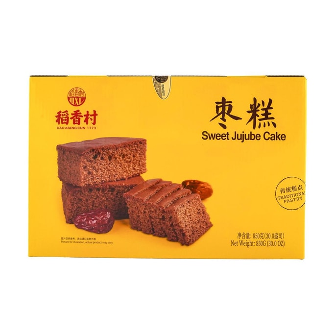 稻香村 枣糕 传统中式红枣蛋糕 点心 850g