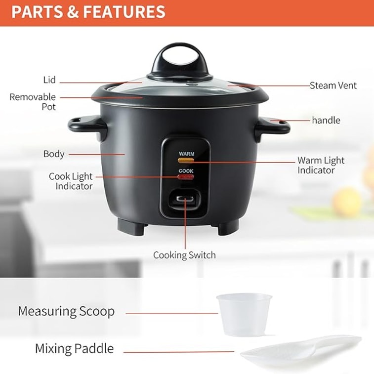 One-Person Rice Cooker - Small And Convenient 5