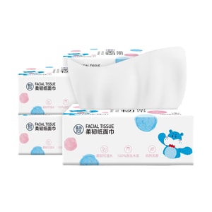 Facial Tissues, Soft and Flexible, 120 Sheets Per Pack, 8 packs