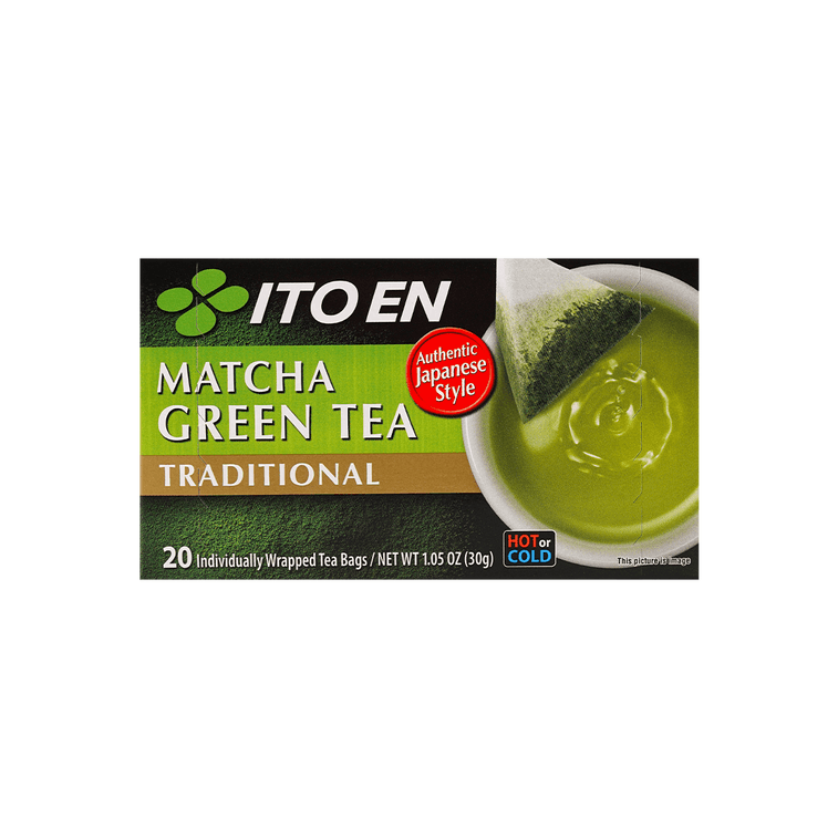 日本ITO EN伊藤园 日式传统抹茶绿茶茶包 20包 30g【0糖0添加】 14