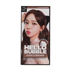 Hello Bubble Hair Dye, Easy Hair Coloring, 3.52oz. #6N Choco Brown【Aespa, Karina】