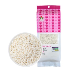 紅山綠珠 有機糯米 400g【圓粒糯米黑土地原生態種植】當季新米 0 脂 0 鈉無添加無硫熏 顆粒飽滿香糯易煮軟糯香甜不回生 農家有機江米 家用包粽子做湯圓釀米酒蒸糯米飯糯米粉【做年糕糍粑八寶粥甜品糕點專用】