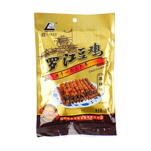 乐明食品 罗江豆鸡 豆皮素鸡卷 麻辣味 150g