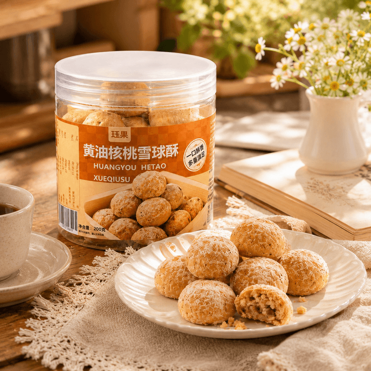 Butter Walnut Snowball Cookies 200g 3