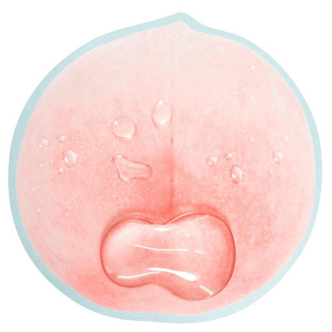 Peach 75*265mm, Water Drop 110*73mm, Wrist Guard Mouse Pad, Creative Office Girl, High-end Feel *1 Piece
