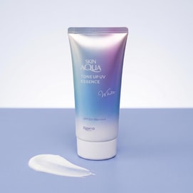 SKIN AQUA Tone Up UV Essence, SPF50+ PA++++, 2.47 oz #White【Natural Brightening Sunscreen】