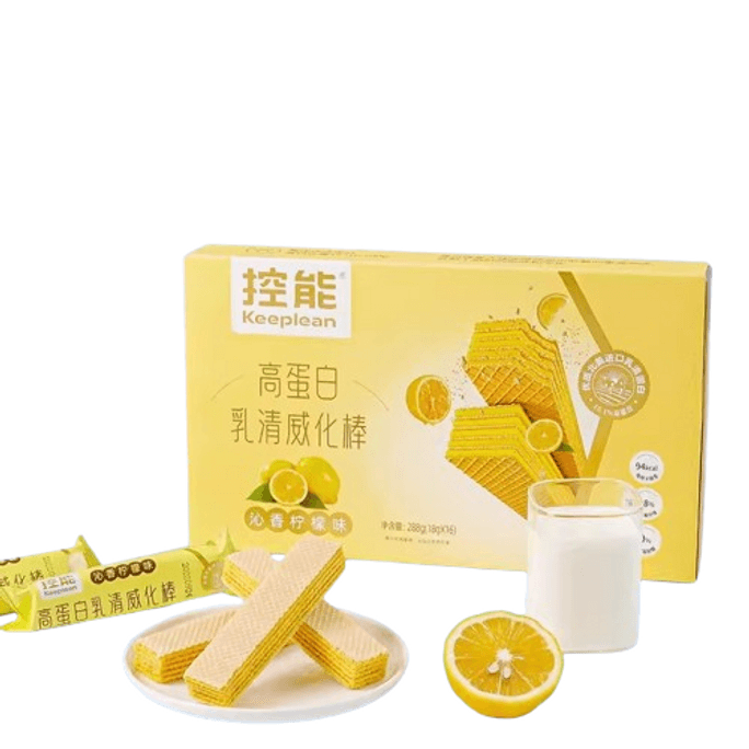 Low-fat Whey Protein Wafer Bar Bergamot Flavor 288g Fitness Meal Replacement Satiety Biscuit Snack