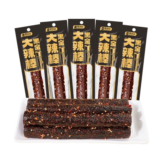 【中国直送】象山黒金 激辛スティック エクストラロング激辛スティックスナック 25g*5袋